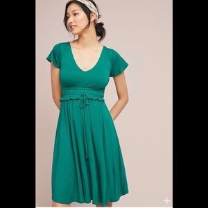 Mauve Resfeber Flutter-Sleeve Dress